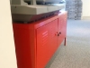 20- meuble en fer rouge